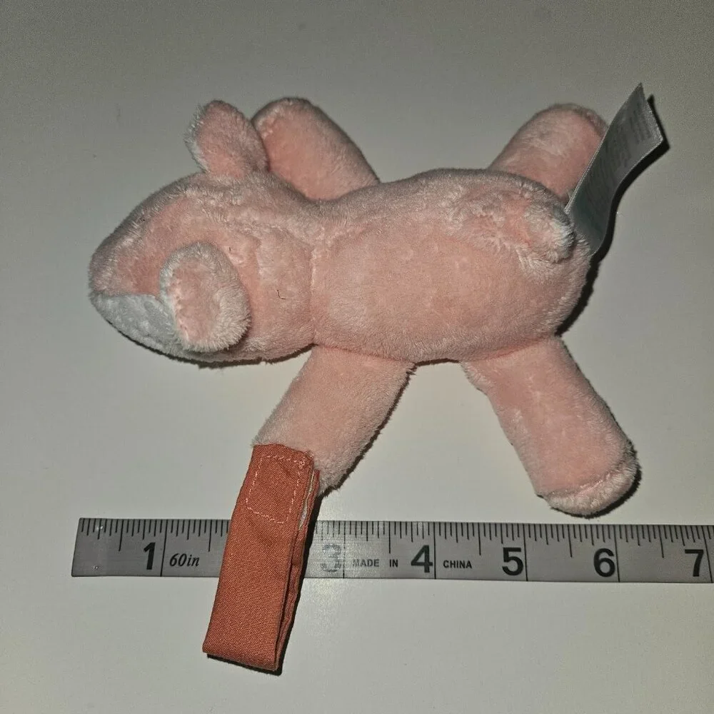 Carter's Pink Fawn Plush Rattle Pacifier Loop Stuffed Animal Toy Lovey 2023 Deer